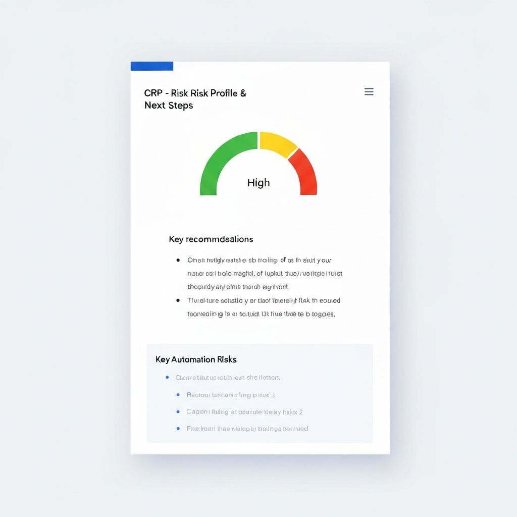 CRP Risk Profile and Next Steps report