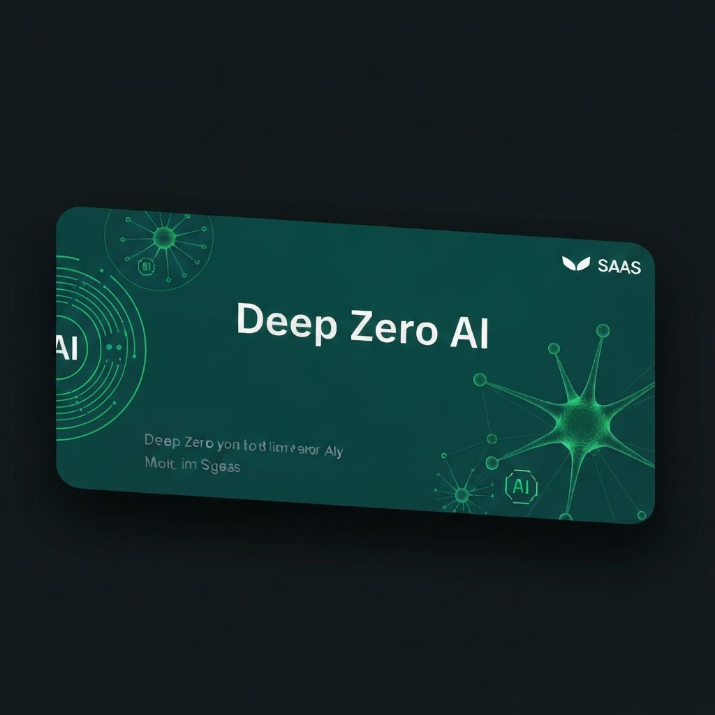 Deep Zero AI branding showing AI-powered carbon management tools