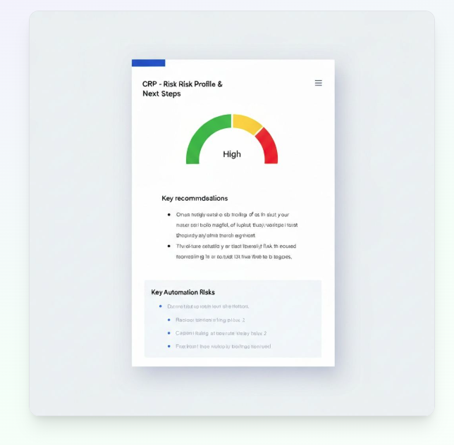 CRP Risk Profile and Next Steps report
